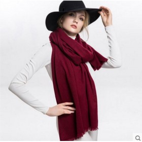 Pure Cashmere Scarves Wine Women Fashional Winter Scarf